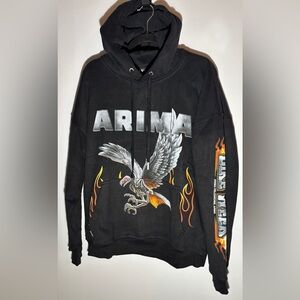 ARIMA Womens/Men’s  Black Graphic Hoodie size medium new tags